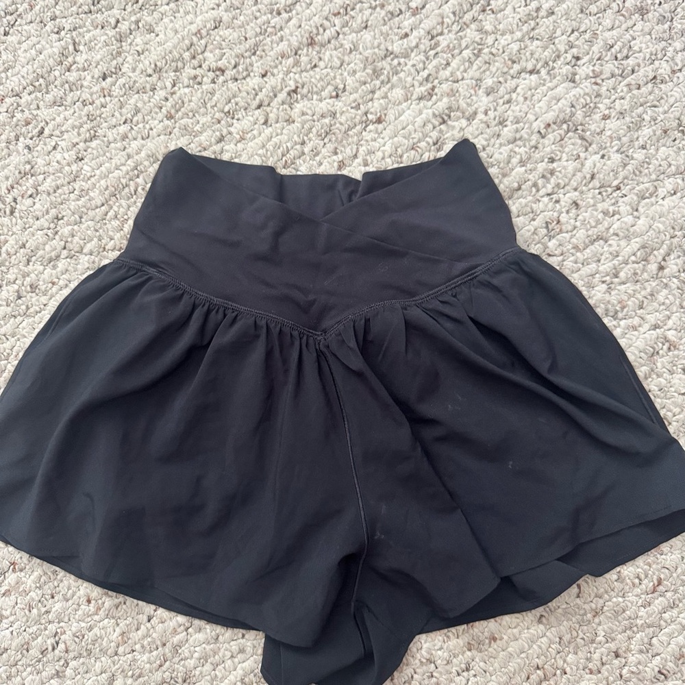Black Women's Flowy Shorts